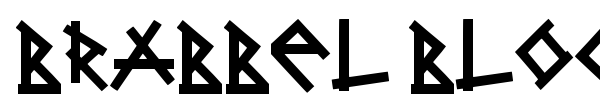 Brabbel Blocks font