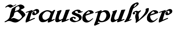 Brausepulver font