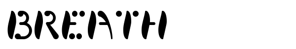 Breath font