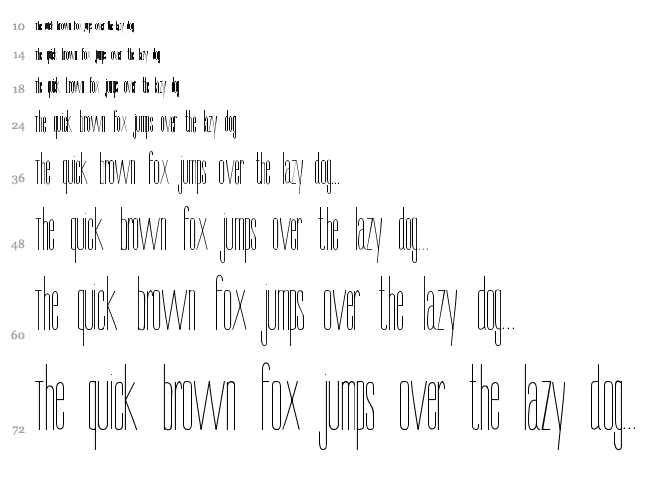Bree font waterfall
