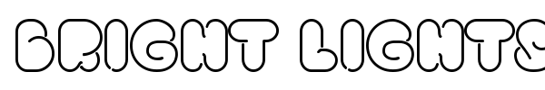 Bright Lights font