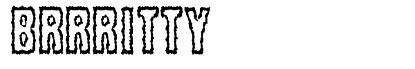 Brrritty font