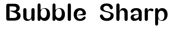 Bubble Sharp font preview