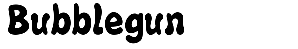 Bubblegun font