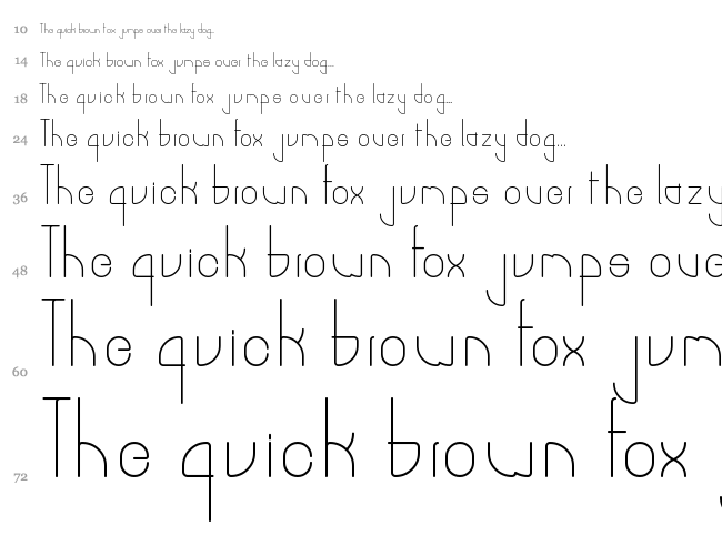 Burger font waterfall