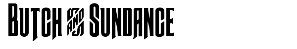 Butch & Sundance font preview