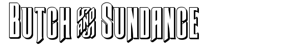 Butch & Sundance font preview