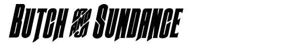 Butch & Sundance font preview