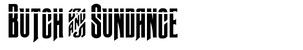 Butch & Sundance font preview