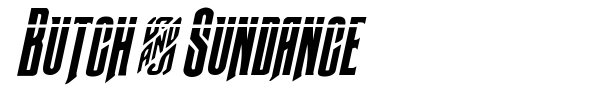 Butch & Sundance font preview