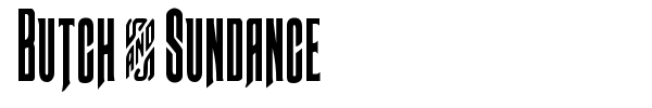 Butch & Sundance font preview