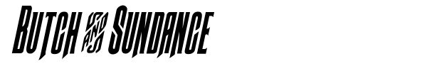 Butch & Sundance font preview