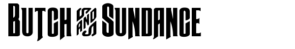 Butch & Sundance font preview