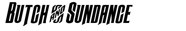 Butch & Sundance font preview