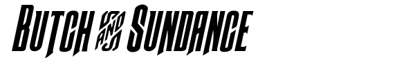 Butch & Sundance font preview