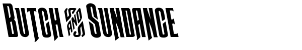 Butch & Sundance font preview
