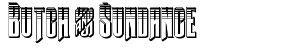 Butch & Sundance font preview