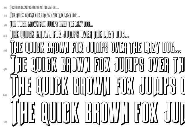 Butch & Sundance font waterfall