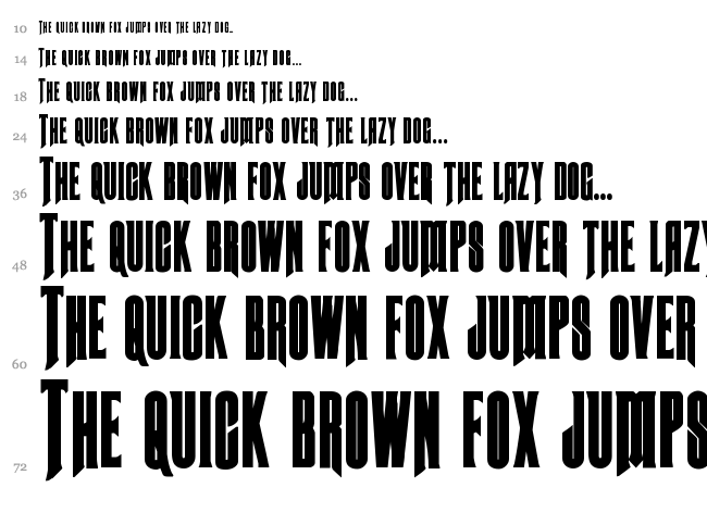 Butch & Sundance font waterfall