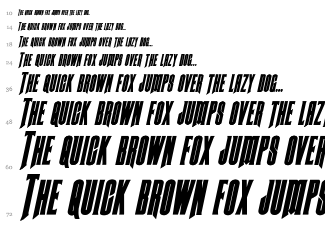 Butch & Sundance font waterfall