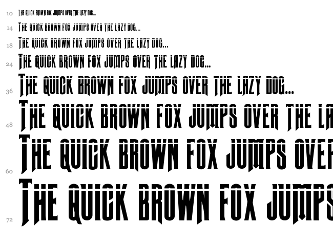 Butch & Sundance font waterfall