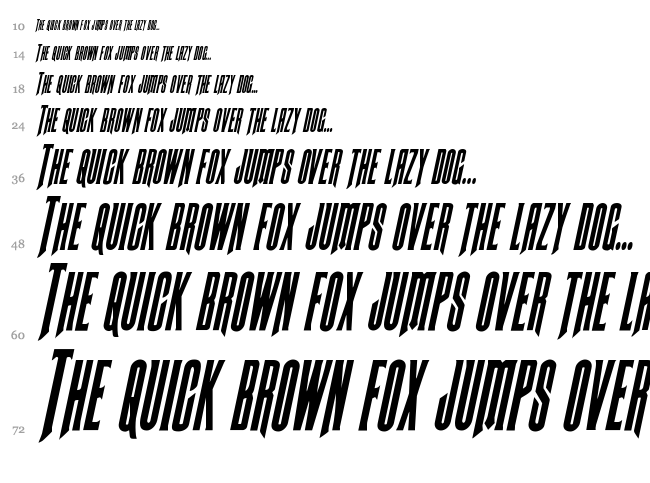 Butch & Sundance font waterfall