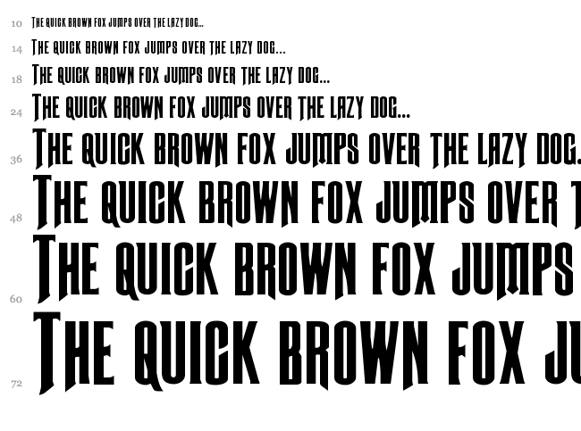 Butch & Sundance font waterfall