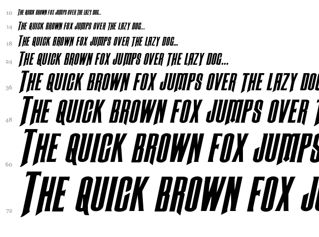 Butch & Sundance font waterfall