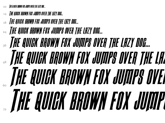 Butch & Sundance font waterfall