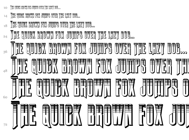 Butch & Sundance font waterfall