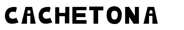 Cachetona font preview