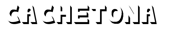 Cachetona font preview