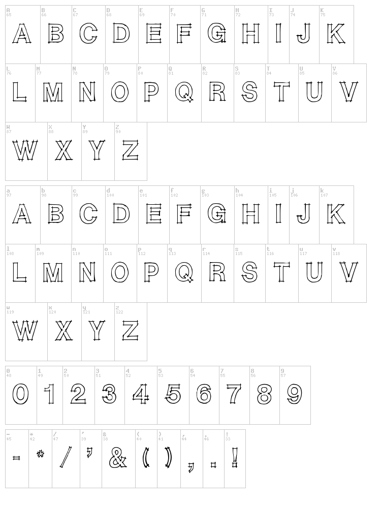 Caitlyn font map