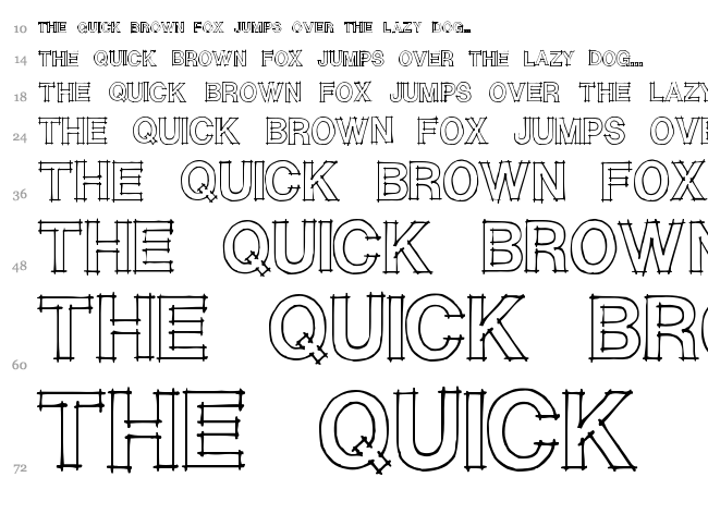 Caitlyn font waterfall