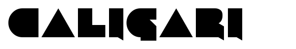 Caligari font