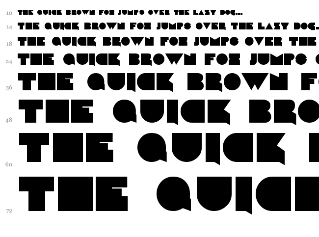 Caligari font waterfall