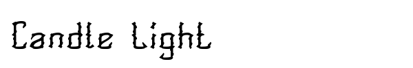 Candle Light font