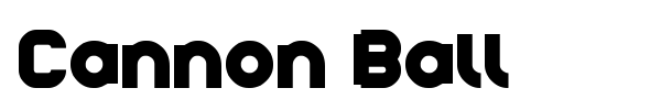 Cannon Ball font