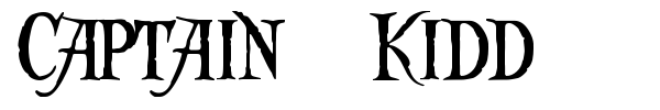 Captain Kidd font
