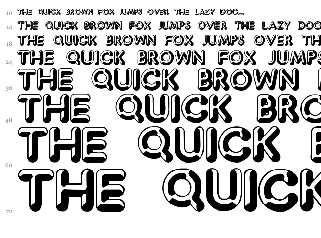 Captain Shiner font waterfall