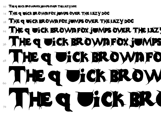 Casper font waterfall