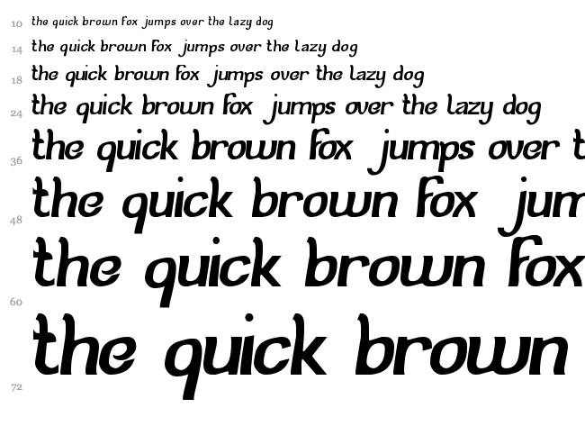 Cat Eyes font waterfall