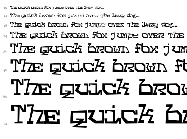 Cat Scratch Fever font waterfall