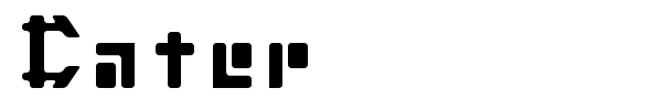 Cater font