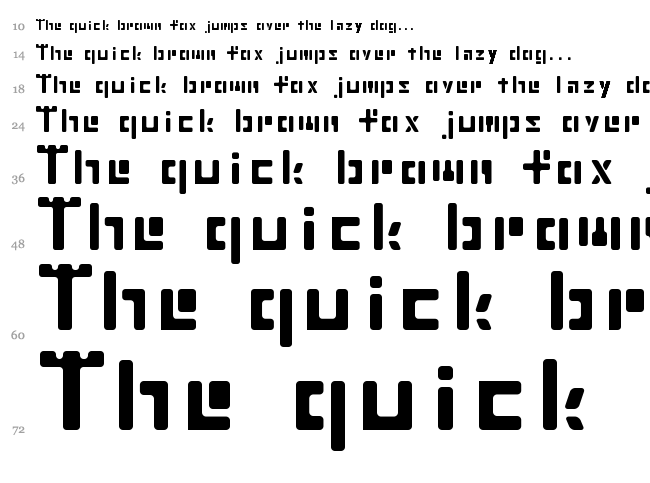 Cater font waterfall