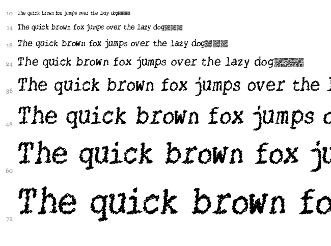 Cats String font waterfall