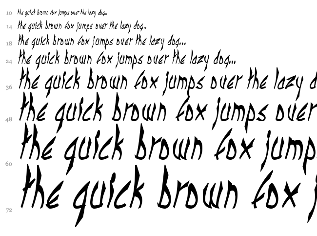 Cbe Normal font waterfall