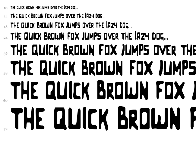 Celluloid Bliss font waterfall