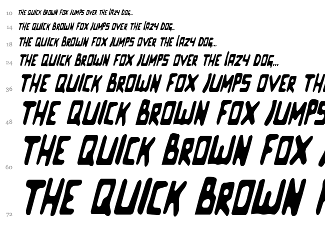 Celluloid Bliss font waterfall
