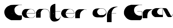 Center of Gravity font